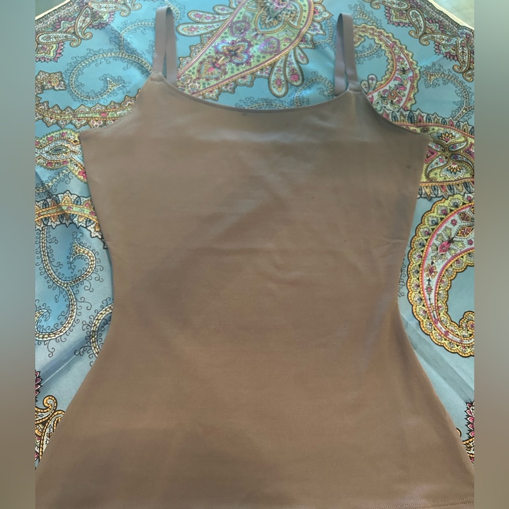 SPANX brown/lilac skin-tight tank top, new without tags, medium